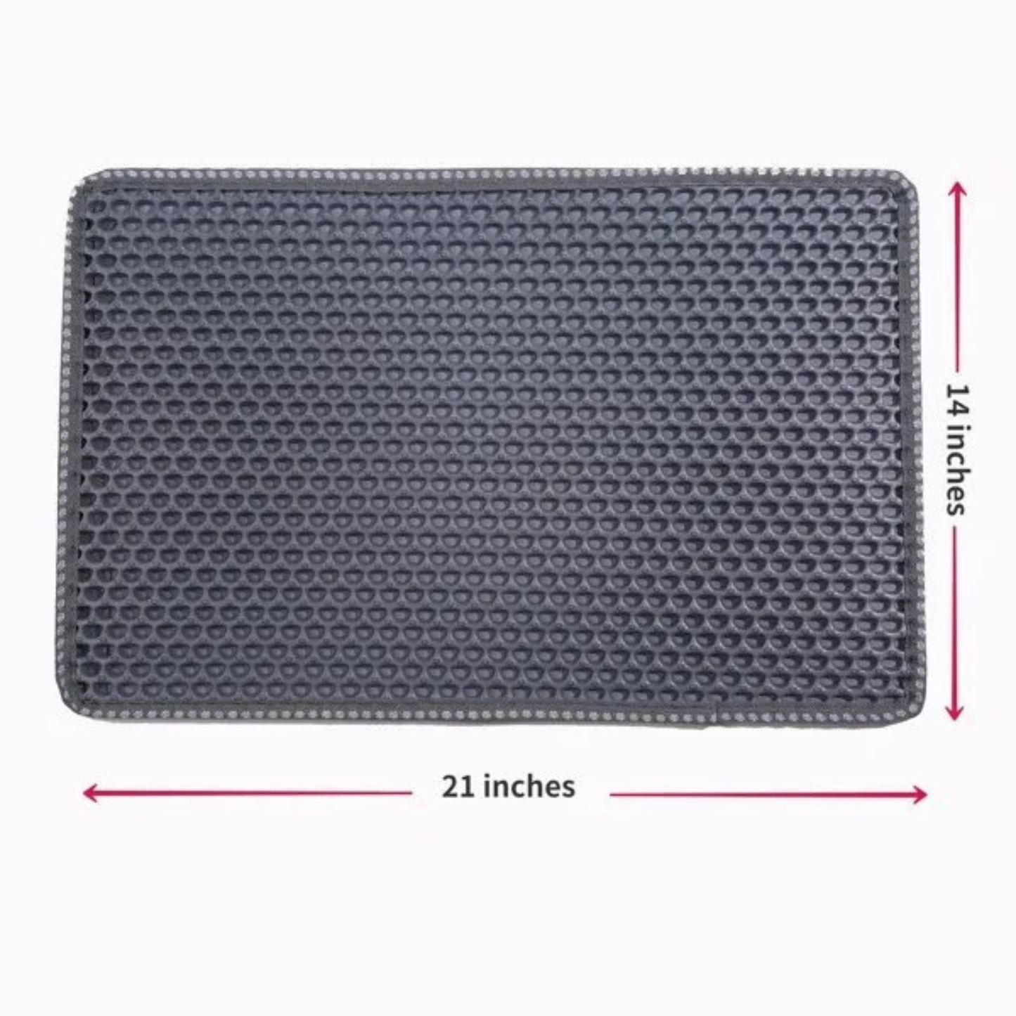 Cat Litter Trapping Mat - Double Layer Large Size, Easy Clean, Non-Slip
